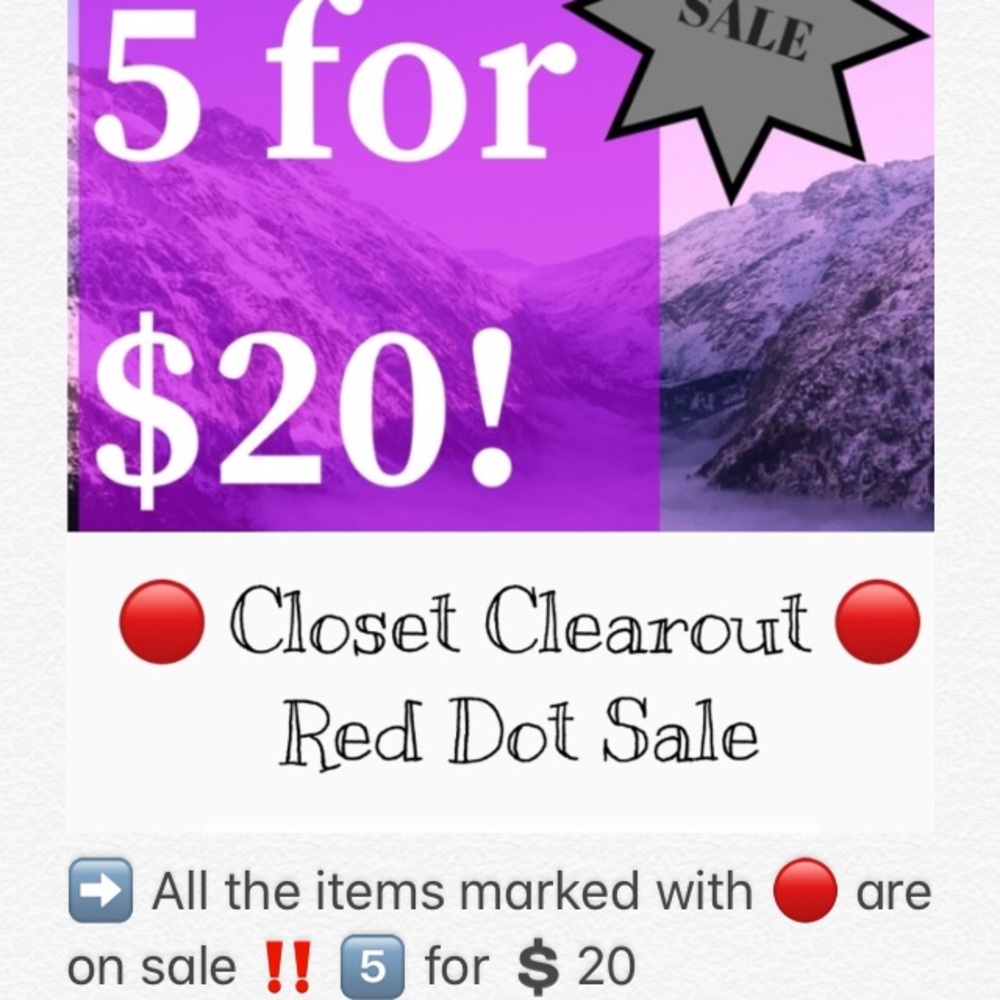 ➡️ the items marked with 🔴 are on sale5️⃣ for $20